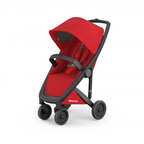 Jucarii 0-12 luni - Greentom-Carucior, Greentom, Classic Upp, 100% Ecologic, Black Red