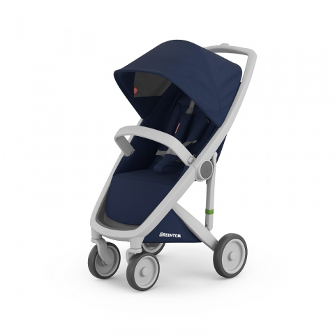Jucarii 0-12 luni - Greentom-Carucior, Greentom, Classic Upp, 100% Ecologic, Grey Blue