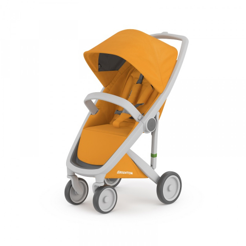 Jucarii 0-12 luni - Greentom-Carucior, Greentom, Classic Upp, 100% Ecologic, Grey Sunflower