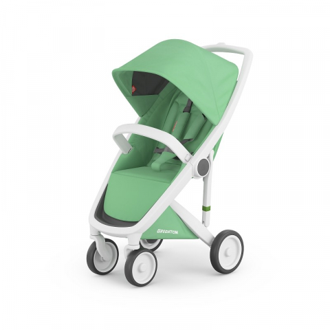 Jucarii 0-12 luni - Greentom-Carucior, Greentom, Classic Upp, 100% Ecologic, White Mint