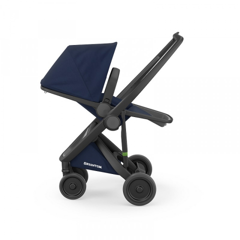 Carucior, Greentom, Reversible, 100% Ecologic, Black Blue [1]