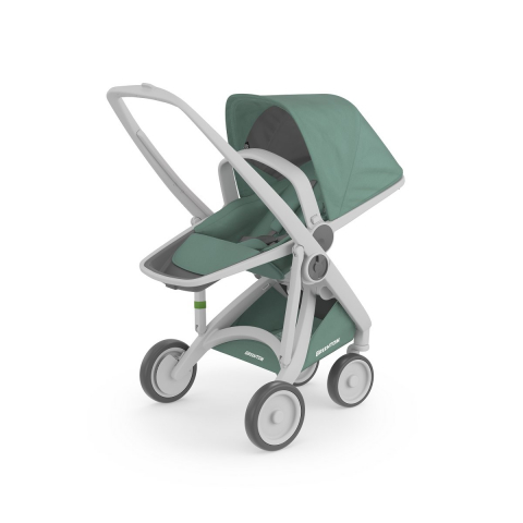 Jucarii 0-12 luni - Greentom-Carucior, Greentom, Reversible, 100% Ecologic, Grey Sage