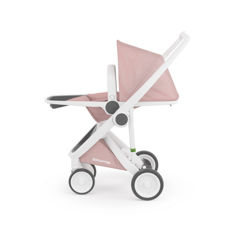 Carucior, Greentom, Reversible, 100% Ecologic, White Blossom [3]