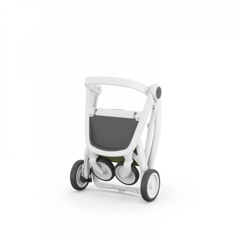 Carucior, Greentom, Reversible, 100% Ecologic, White Olive [2]