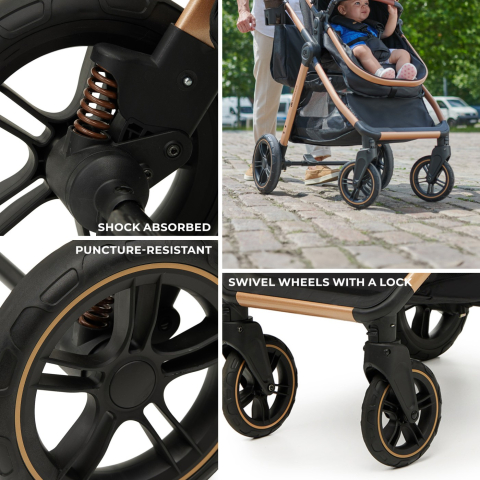 Kinderkraft-Carucior Kinderkraft Esme, 3 In 1, Moonlight Grey [12]