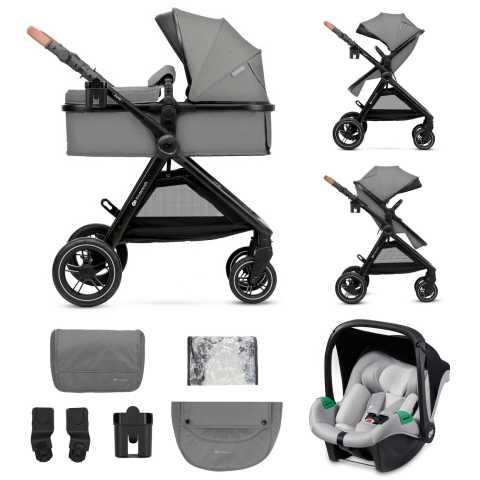Kinderkraft-Carucior Kinderkraft Esme, 3 In 1, Moonlight Grey [19]