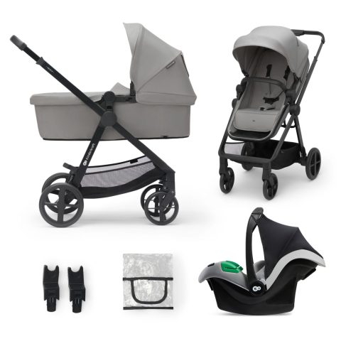 Kinderkraft-Carucior Kinderkraft Newly, 3 In 1, Light Grey [3]