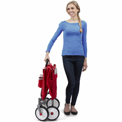Radio Flyer-Carucior pliabil de tractat cu baldachin Radio Flyer EZ Fold Wagon [7]