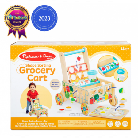 Melissa & Doug-Carucior premergator din lemn cu set de jucarii educative [2]