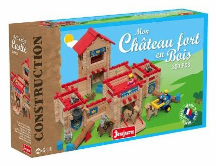 Jucarii 6-8 ani - Jeujura-Castel din lemn 300 de piese