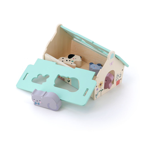 Vilac-Casuta cu 4 animale din lemn - Design Sarah Betz - Vilac [4]