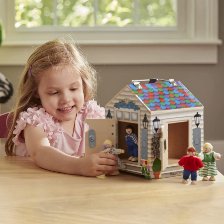 Jucarii educative - Melissa-Doug-Casuta-din-lemn-cu-sonerie-Melissa-and-Doug