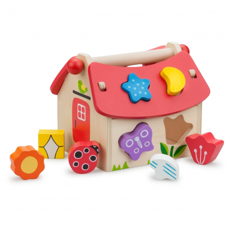 Cadouri botez - New-Classic-Toys-Casuta-Shape-Sorter-cu-forme