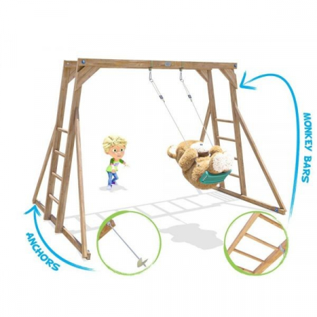 Dunster House-Catarator Monkey Bars cu leagan Dunster House [3]