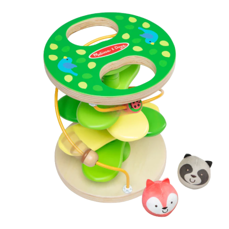 Melissa & Doug-Centru de joaca pentru dezvoltarea motricitatii la bebe si toddler Casuta din copac cu rollercoaster [1]
