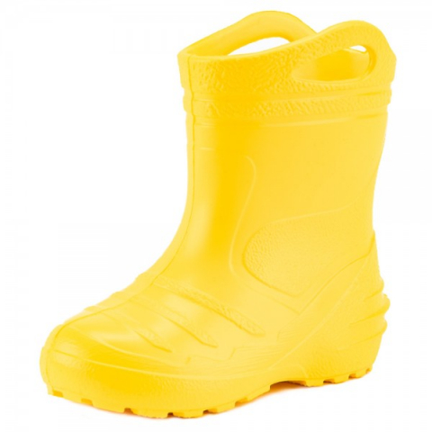 Cadouri botez - Cizme-copii-Kolmax-super-usoare-EVA-liner-detasabil-cu-manere-marime-22-Galben-Kolmax