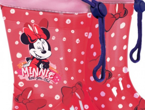 Anya és gyerek - Cizme de cauciuc Minnie - marimi 28 29 Perletti rosii