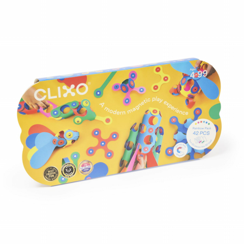 Clixo-Clixo joc magnetic de construit - Curcubeu (42 piese) [1]