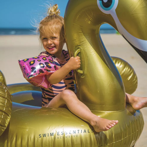 Colac ride on Lebada aurie - colac copii 150 cm pentru psicina Swim Essentials [1]