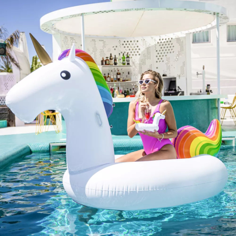 Swim Essentials-Colac unicorn ride on - colac copii 150 cm pentru psicina Swim Essentials [5]