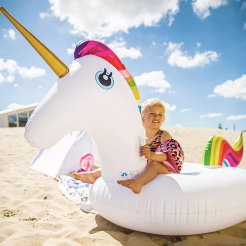 Swim Essentials-Colac unicorn ride on - colac copii 150 cm pentru psicina Swim Essentials [3]