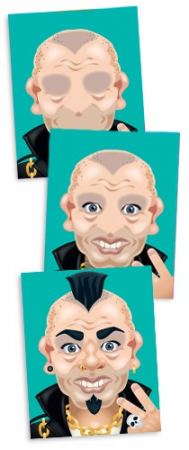 Játékok 50 RON alatt - Melissa & Doug Colectia de abtibilduri - Personaje caraghioase