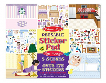 Játékok 50 RON alatt - Melissa & Doug Colectia de abtibilduri reutilizabile Casa mea Melissa and Doug
