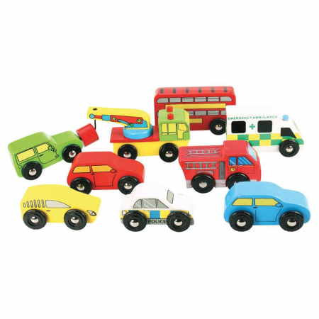 Toate jucariile - BigJigs-Colectia-mea-de-vehicule