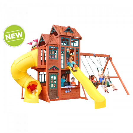 Locuri de joaca - KidKraft-Complex de joaca din lemn Canyon Ridge Kidkraft