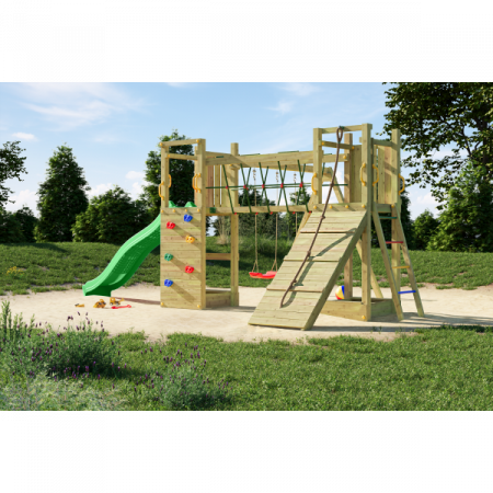 Fungoo-Complex joaca din lemn cu 2 turnuri si pod Maxi Exposure Fungoo [3]