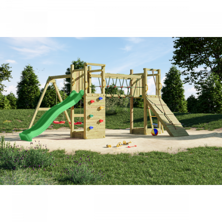 Fungoo-Complex joaca din lemn cu 2 turnuri si pod Maxi Exposure Fungoo [2]