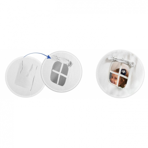 Cort de joaca pentru copii cu lumini si 3 pernite Nukido 120 x 120 x 165 cm - Bleumarin [6]