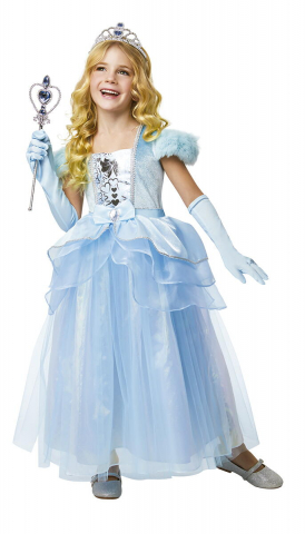 Cadouri 6 ani - Rubies-Costum de carnaval - Printesa (bleu) - Marime S