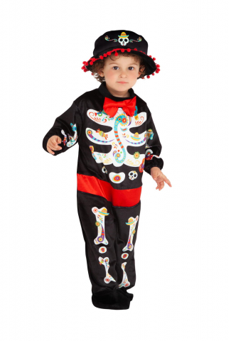 Gyerek Halloween jelmezek - Costum de carnaval - Schelet Ziua Mortilor