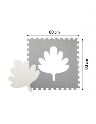 Covoras de joaca puzzle 120x120 cm Momi, Feli - Grey [2]