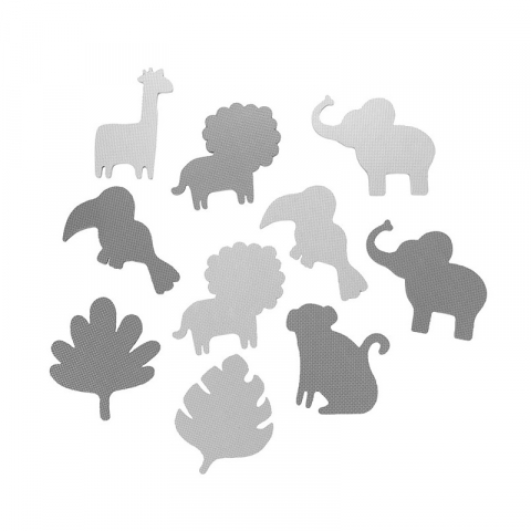 Momi-Covoras de joaca Puzzle 150x150 cm, Momi Zawi - Grey [2]