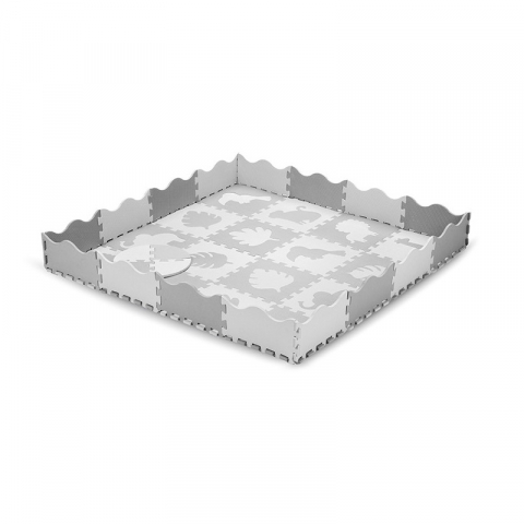 Momi-Covoras de joaca Puzzle 150x150 cm, Momi Zawi - Grey [3]