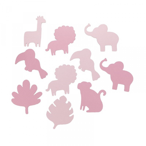 Covoras de joaca Puzzle 150x150 cm, Momi Zawi - Pink [2]