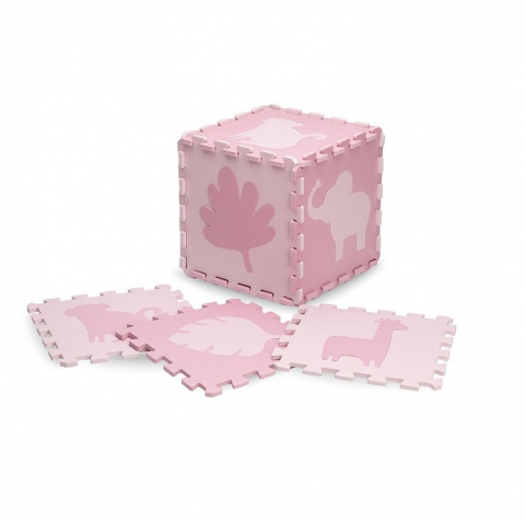 Covoras de joaca Puzzle 150x150 cm, Momi Zawi - Pink [1]