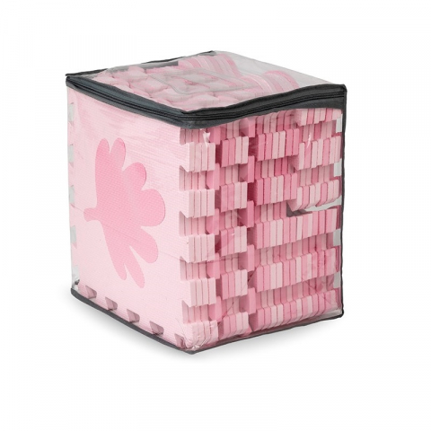 Covoras de joaca Puzzle 150x150 cm, Momi Zawi - Pink [5]