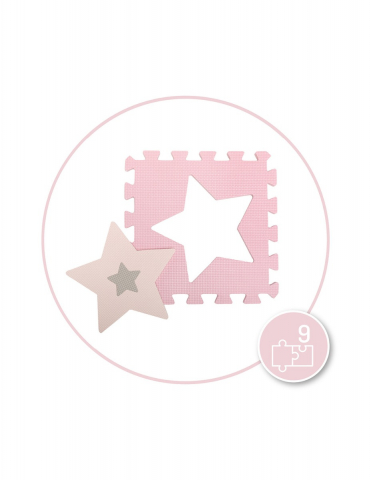 Momi-Covoras de joaca puzzle 93x93 cm Momi, Nebe - Pink [4]