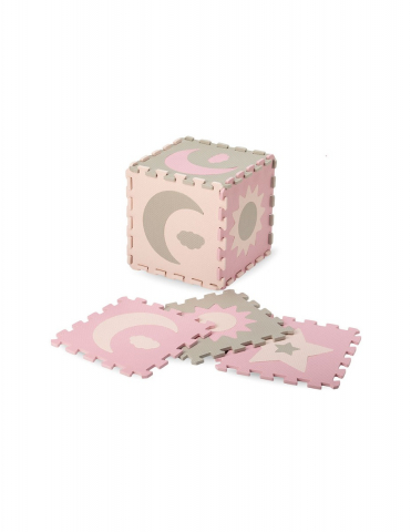 Momi-Covoras de joaca puzzle 93x93 cm Momi, Nebe - Pink [2]