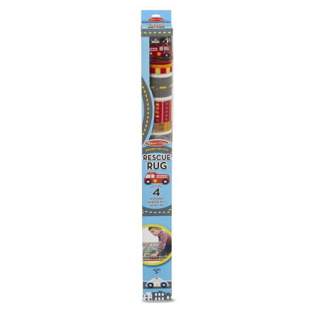 Melissa & Doug Covoras de joaca si masinute utilitare Oraselul [3]