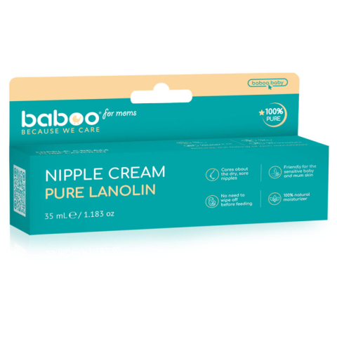 Crema Pentru Mameloane Cu Lanolina Pura 35 ml Baboo [5]