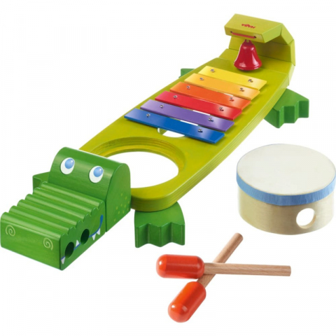 Játékok 3-5 éveseknek - Crocodilul muzical - Klang-Kroko, Haba