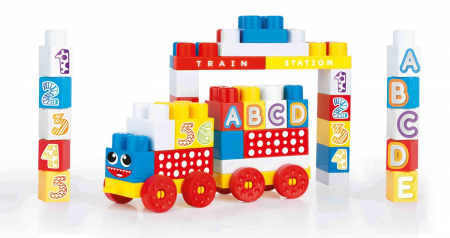 Baba ajándékok - Dolu-Cuburi-de-construit-din-plastic-50-piese
