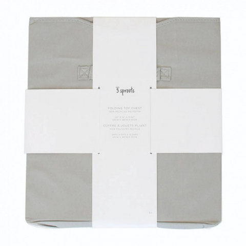 Cufar pliabil pentru camera copiilor, material reciclat Gri, 3 Sprouts [2]
