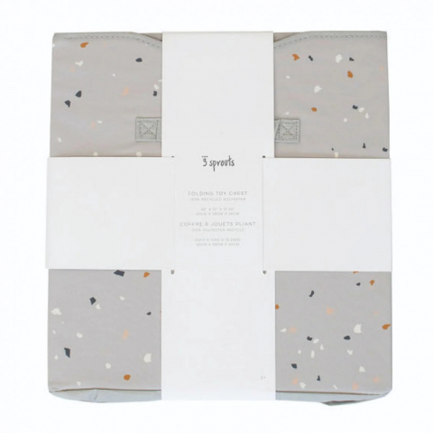 Cufar pliabil pentru camera copiilor, material reciclat Terrazo grey, 3 Sprouts [3]