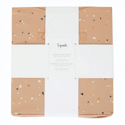 3 Sprouts-Cufar pliabil pentru camera copiilor, material reciclat Terrazzo Clay, 3 Sprouts [2]