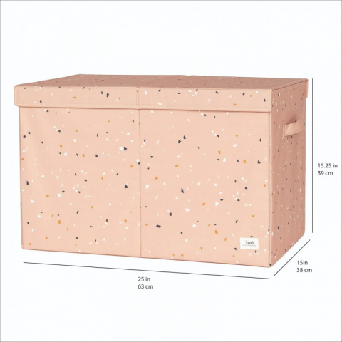 3 Sprouts-Cufar pliabil pentru camera copiilor, material reciclat Terrazzo Clay, 3 Sprouts [3]